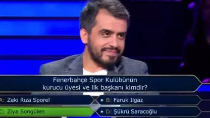 Kim Milyoner Olmak İster'de şaşırtan Fenerbahçe sorusu