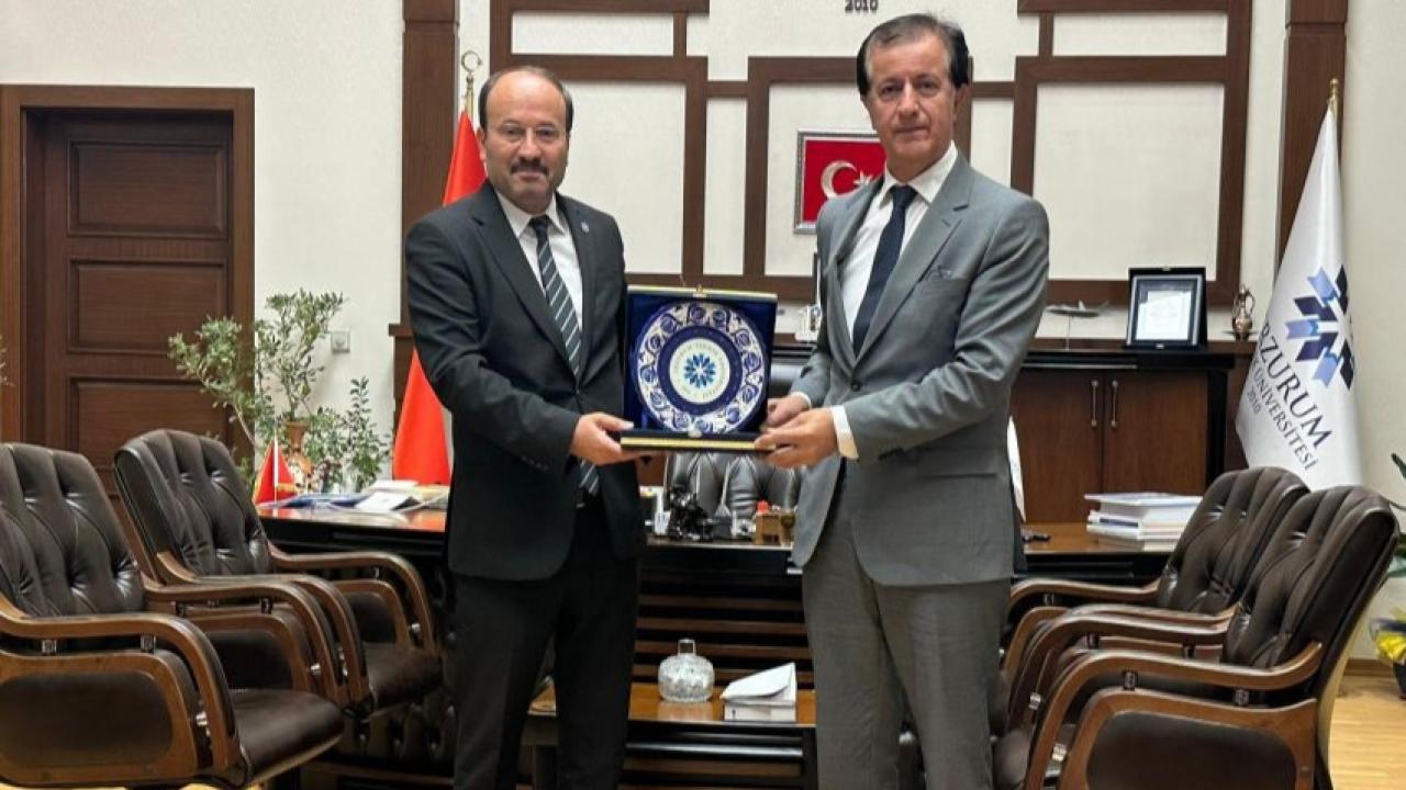 Rektör Emiroğlu, Erzurum Üniversitesini ziyaret etti
