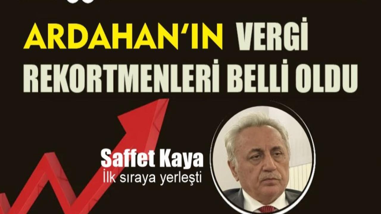 Saffet Kaya vergi rekortmeni oldu!