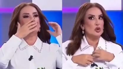Ünlü sunucu Sinem Yıldız canlı yayında fenalaştı! Bir anda düğmelerini açmaya başlayıp telaşlandı
