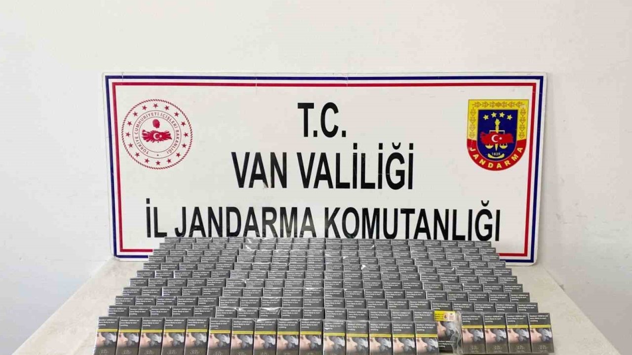 Van’da bin 470 paket kaçak sigara ele geçirildi