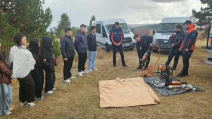 Yalnızçam Ormanlarında afet tatbikatı