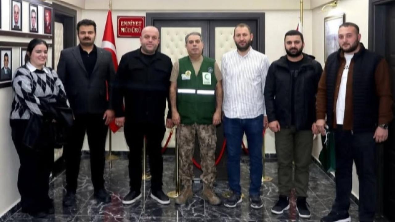Yeşilay&#039;dan Emniyet Müdürü Oğuz Tüzün&#039;e &quot;Hayırlı Olsun&quot; ziyareti