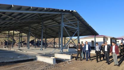 Güroymak’ta "Hayvan Pazarı ve Mezbahanesi" projesi devam ediyor