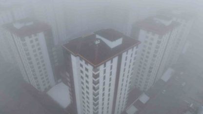 Elazığ’da 200 metreden şehir sis içinde kayboldu