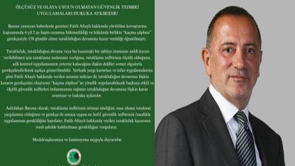 Ardahan Barosu'ndan Fatih Altaylı Kararına Tepki: "Ölçüsüz Güvenlik Tedbiri Hukuka Aykırıdır"