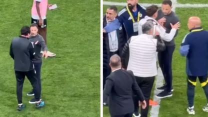 Beşiktaş-Fenerbahçe derbisinde maçın sonuna damga vuran tartışma