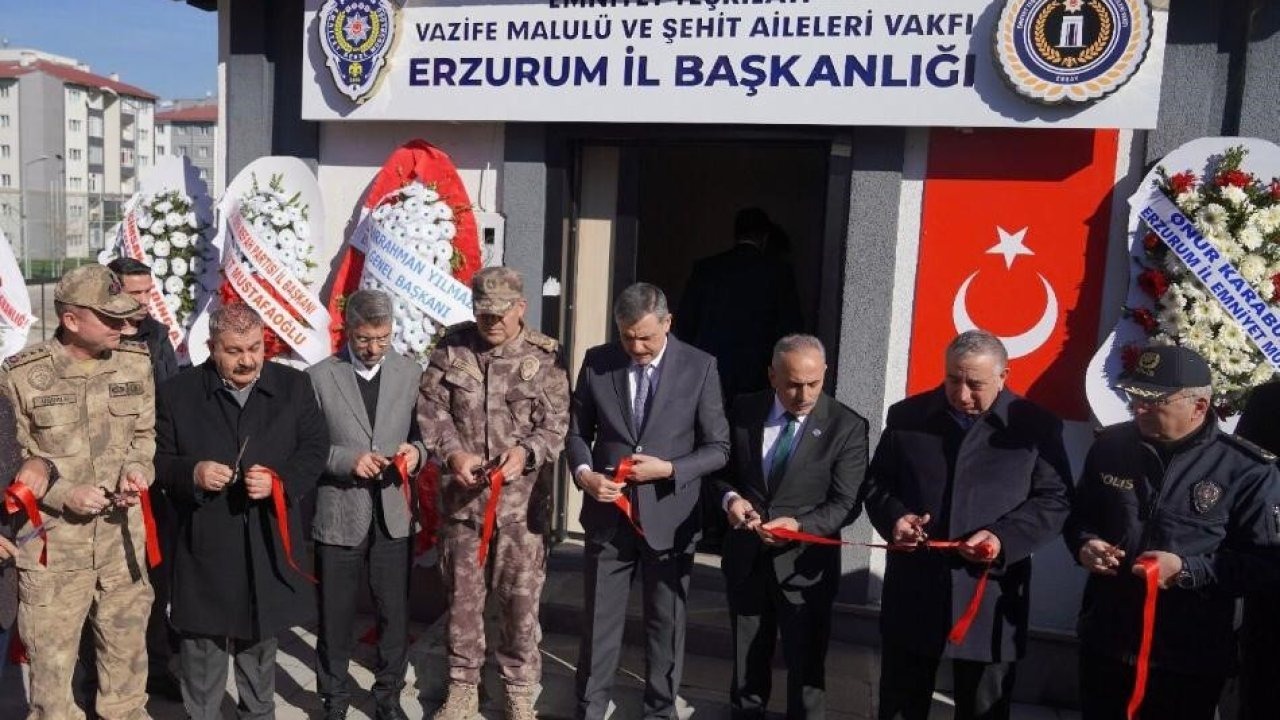 Erzurum’da şehit aileleri ve gazilere yeni hizmet binası