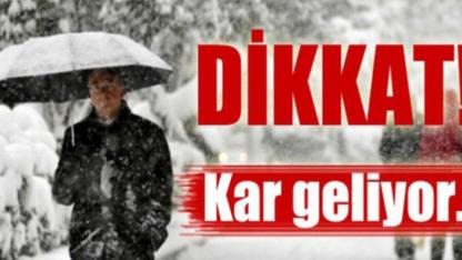 Hafta içi lapa lapa kar geliyor!