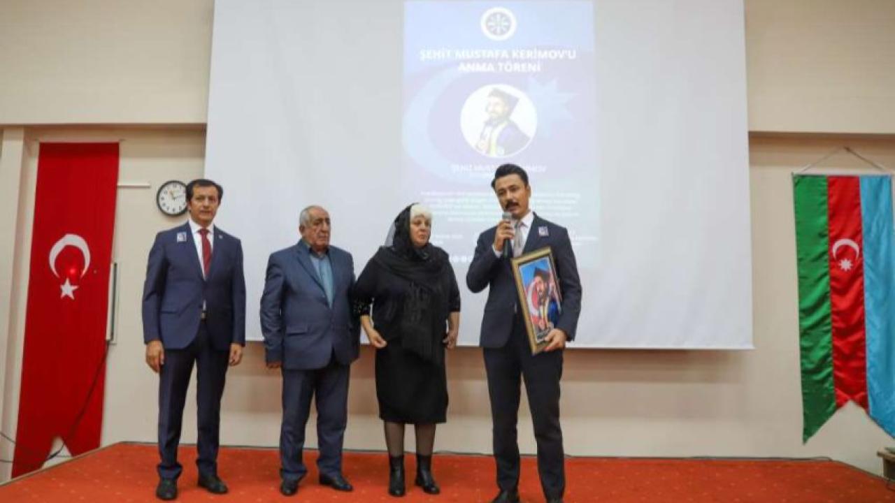 İki devlet bir millet: Azerbaycanlı şehit Kerimov’un adı ARÜ’de salona verildi