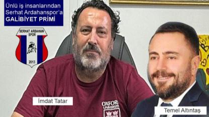 Kars maçı primi İmdat Tatar’dan