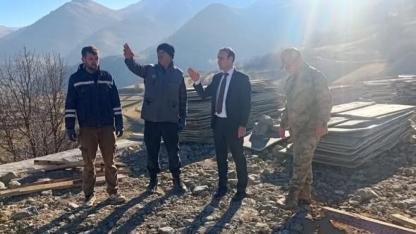 Kaymakam Kestioğlu afet konutlarını inceledi