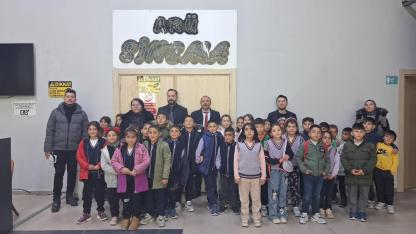 Köy çocukları ARÜ’de sinema keyfi yaşadı