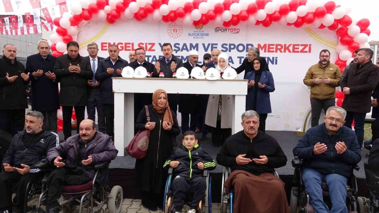 Malatya’da ’Engelsiz Yaşam ve Spor Merkezi’ 2. etabının temeli atıldı