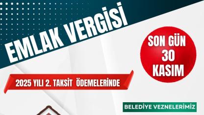Emlak Vergisi İkinci Taksitinde Son Gün 30 Kasım