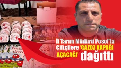 Tarım Müdürü Cineviz, şaptan etkilenen köylünün gönlünü gazoz açacağıyla aldı
