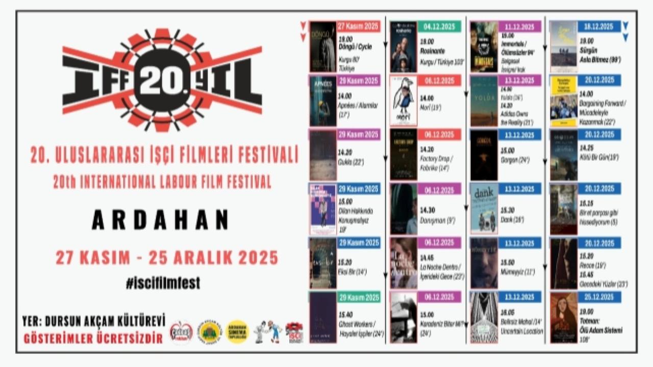 Uluslararası İşçi Filmleri Festivali Ardahan’da başlıyor