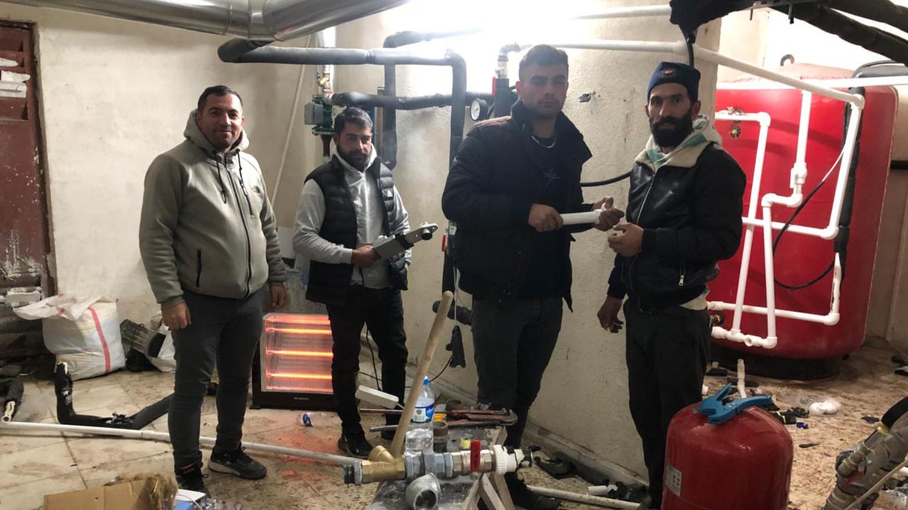 Yenimahalle TOKİ’de tesisat çilesi son buluyor