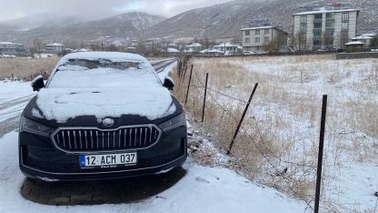 Karlıova beyaza büründü