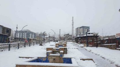 Başkale’de kar kalınlığı 20 santimetreyi geçti