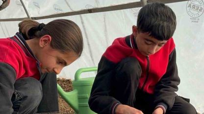 Arıcak’ta minik eller toprakla buluştu