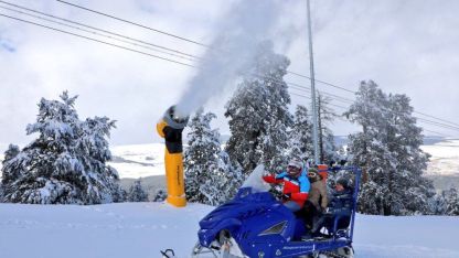 Sarıkamış’ta suni karlama sistemleri test ediliyor