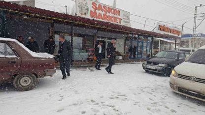 Malatya kırsalında kar yağışı etkili oluyor