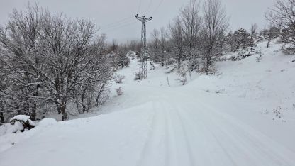 Elazığ’da kar başladı, 311  köy yolu ulaşıma kapandı