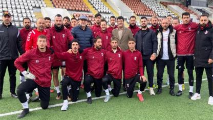 Başkan Çekim, antrenmanı izledi futbolculardan galibiyet sözü aldı