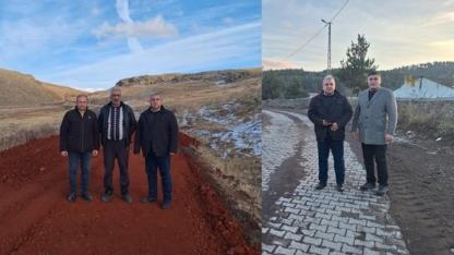 CHP Ardahan heyeti köylerde yol çalışmalarını inceledi