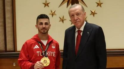 Çıldırlı Dünya Şampiyonu Eray Şamdan Cumhurbaşkanı Erdoğan’ın misafiri oldu