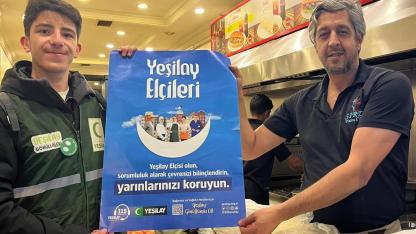 Genç gönüllüler esnafla buluştu