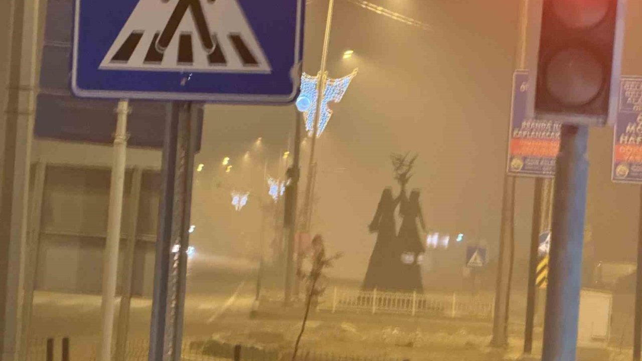 Iğdır’da gece saatlerinde yoğun sis etkili oldu