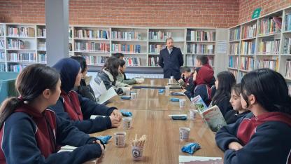 Öğrenciler kütüphane kültürüyle buluştu