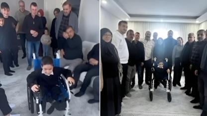Küçük Salih akülü sandalyesine kavuştu