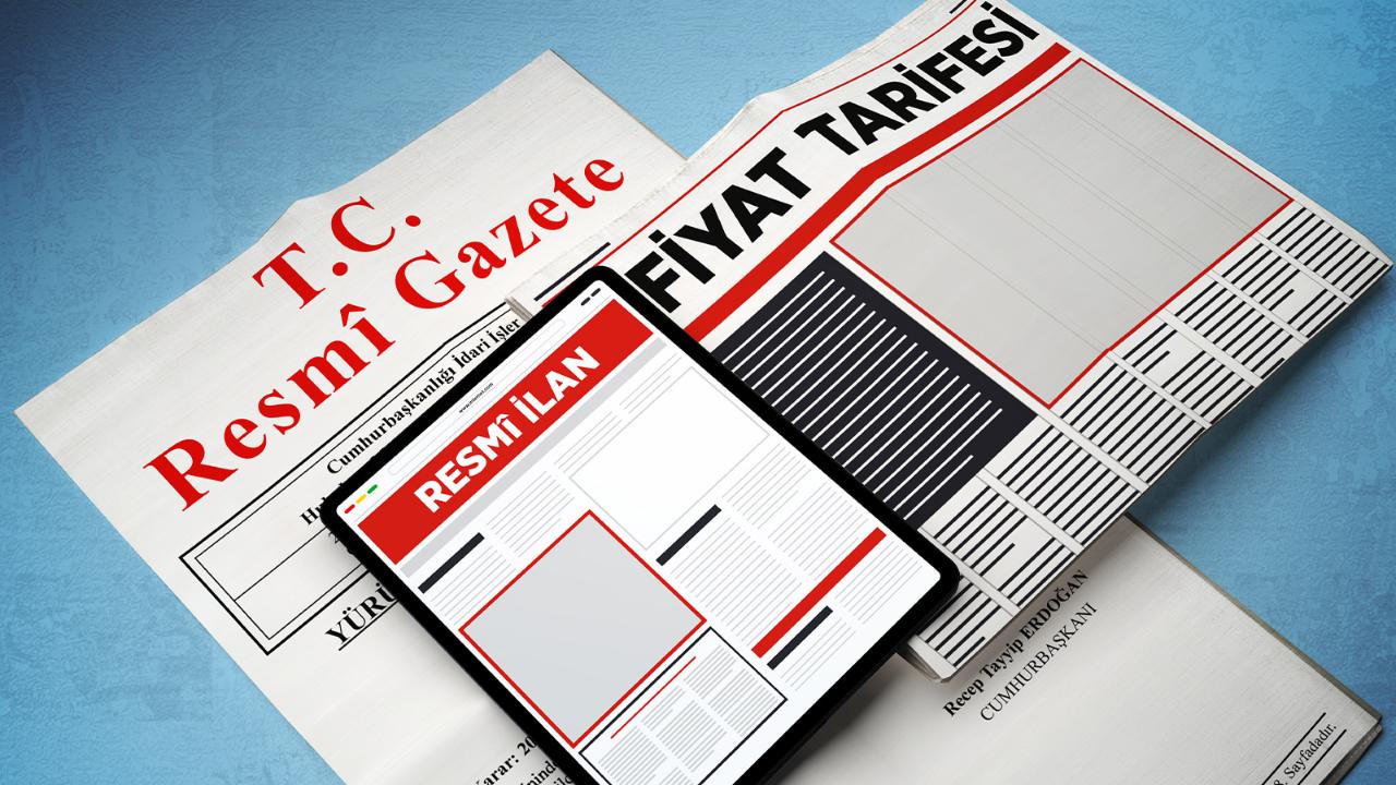 Resmî İlan Fiyat Tarifesi onaylandı