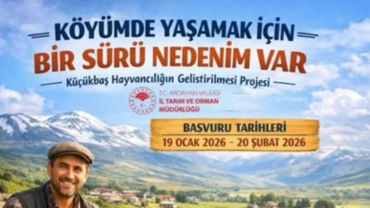 Ardahan'da Küçükbaş Hayvancılığa Destek Projesi başladı
