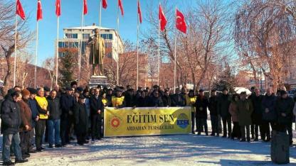 CHP Ardahan Teşkilatları, Sendikaların “Geçinemiyoruz” eylemine destek verdi
