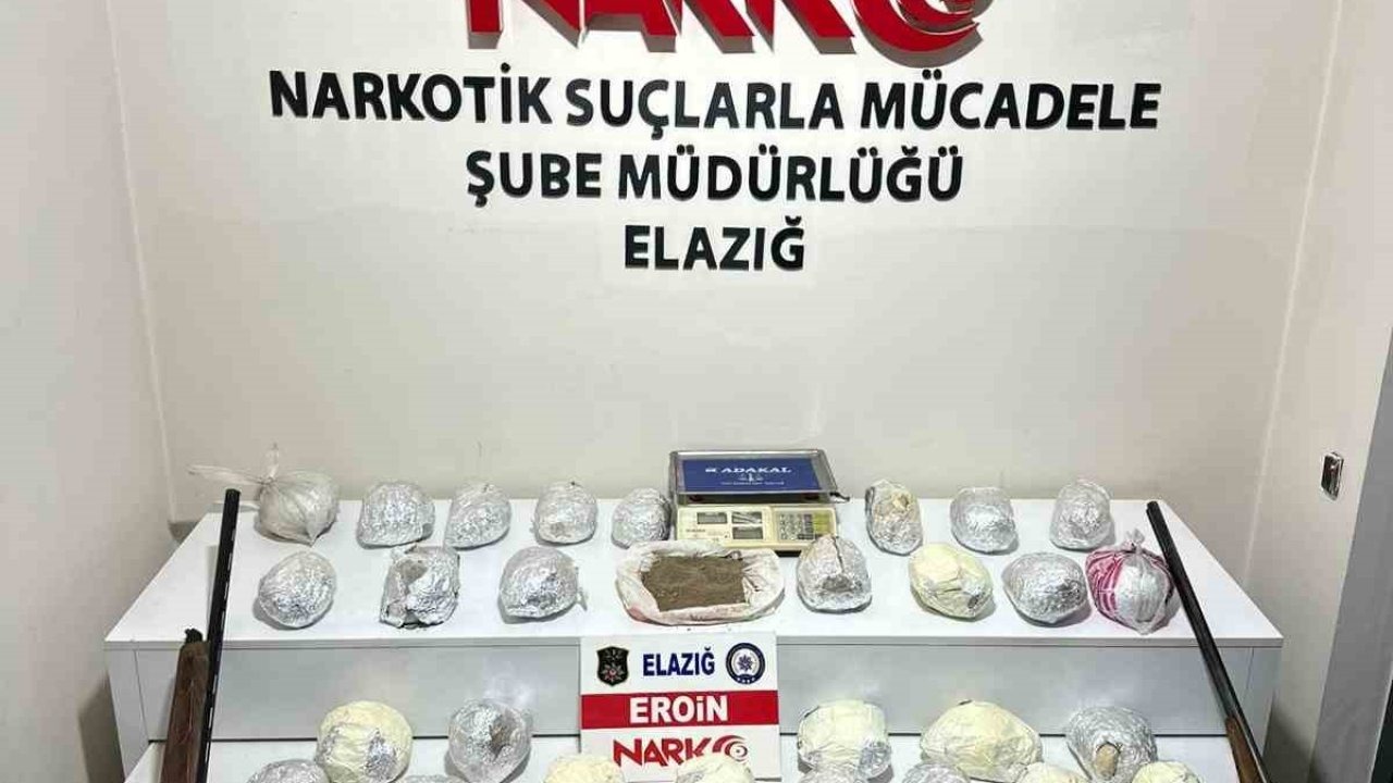 Elazığ’daki uyuşturucu operasyonunda 4 tutuklama