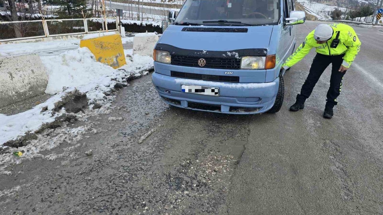 Malatya’da kış lastiği denetimleri artırıldı
