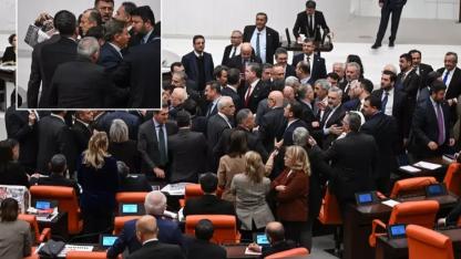 Meclis'te yumruklaşmaya varan kavga! Oturuma iki kez ara verildi