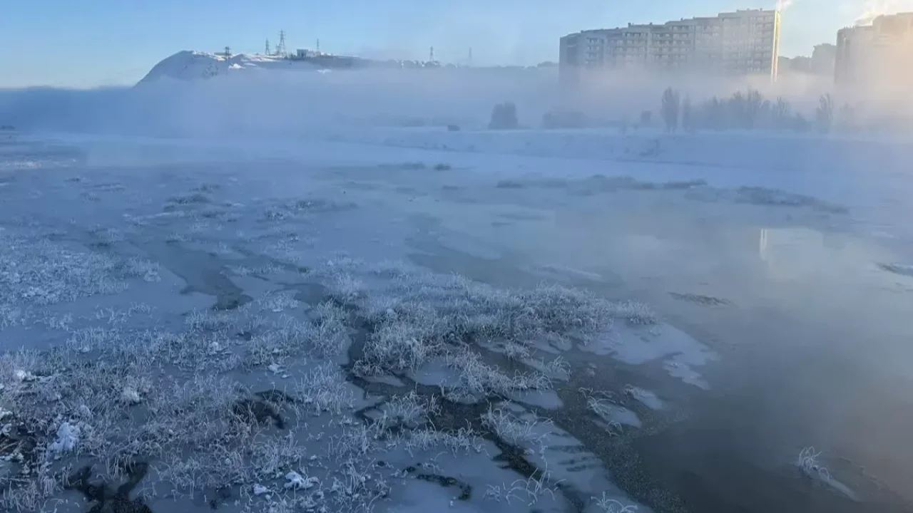 Sibirya değil Türkiye! En uzun nehir dondu