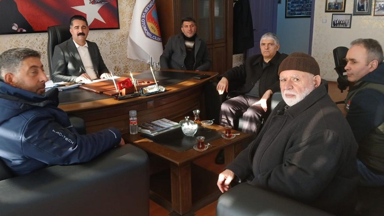 Şoför esnafından Özer’e hayırlı olsun ziyareti