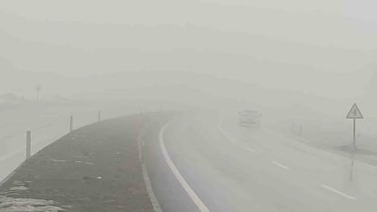 Bingöl’de yoğun sis görüş mesafesini düşürdü