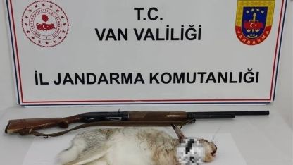 Van’da tavşan avlayan şahsa 29 bin TL ceza