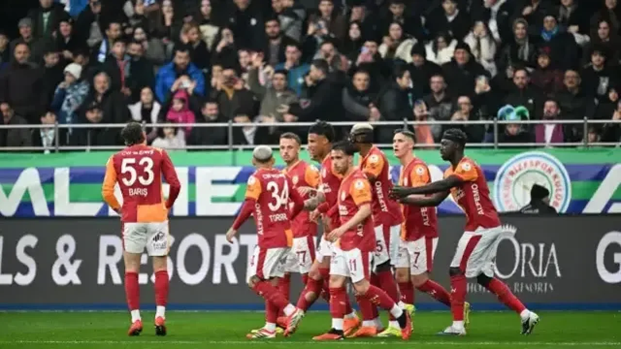 Galatasaray, Rize'de zorlanmadan kazandı