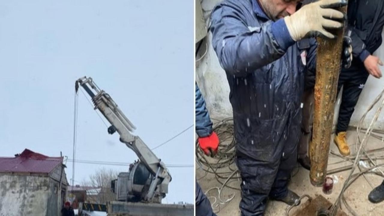 Göle Karlıyazı Köyü'nde içme suyu arızası giderildi