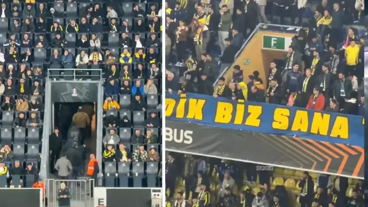 Kadıköy'de gecenin özeti! Fenerbahçe taraftarı tribünleri 70. dakikada terk etti