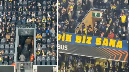 Kadıköy'de gecenin özeti! Fenerbahçe taraftarı tribünleri 70. dakikada terk etti