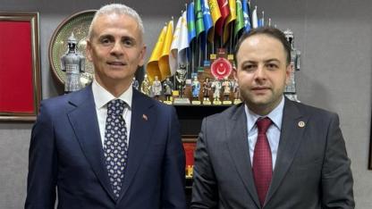 Vekil Koç ve Vali Çiçekli Gazi Meclis’te Buluştu